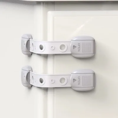 Khóa tủ lạnh khóa tủ an toàn cho bé Looktosee chất liệu nhựa ABS cao cấp điều chỉnh được độ dài (giá 1 chiếc)