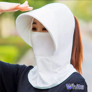Ninja Hat with Hat Brim #face mask #neck gaiter #head cover #Helmet lining #wind dust resistant #UV protection #Soft & Comfortable Ice Silk Material # Sweat Quick Dry