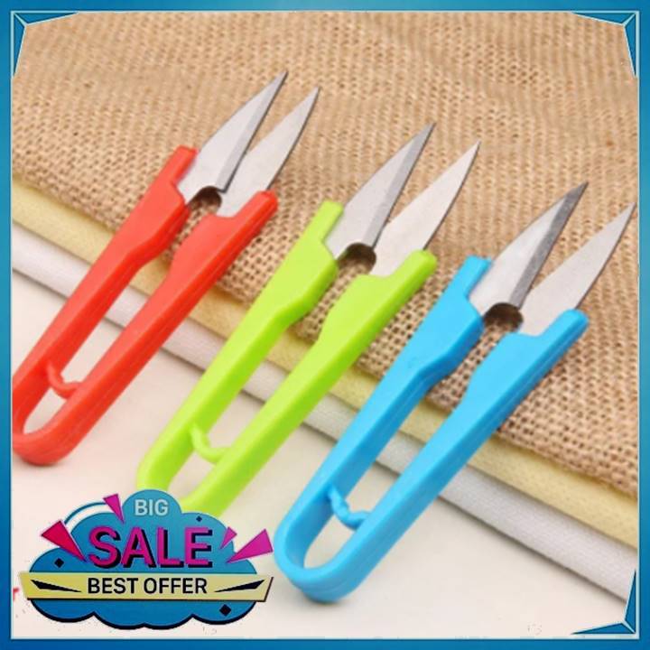 [1 unit] Sewing Tool UShaped Scissors Thread Clippers Trimming Gunting