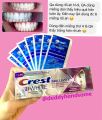 (Fullbox) Hộp Miếng Dán Trắng Răng Crest 3D White 1 HOUR Dòng Trắng Cấp Tốc - Hộp Nguyên 10 Gói Dán. 