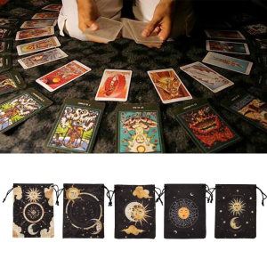 Dây rút dices Túi astrolabes divinations tarots Túi trò chơi với bàn cờ Mini velvets bao bì lưu trữ Pouch Túi Quà Tặng