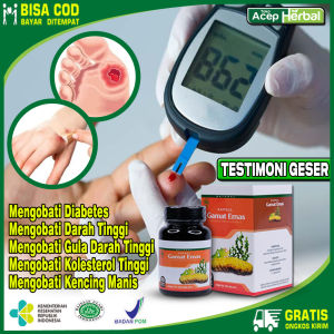 Obat Diabetes Gula Darah Kolesterol Tinggi Darah Tinggi Asam Urat Kencing Manis Glukosa Pengering Luka KAPSUL GAMAT EMAS