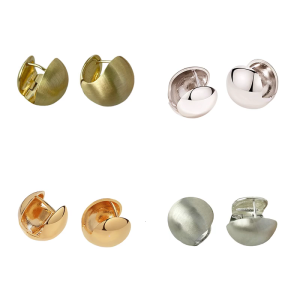 Ball Shape Earrings Elegant Studs Earring Sparkling Ear Studs Copper Texture Ears Suitable for Stylish Outfits