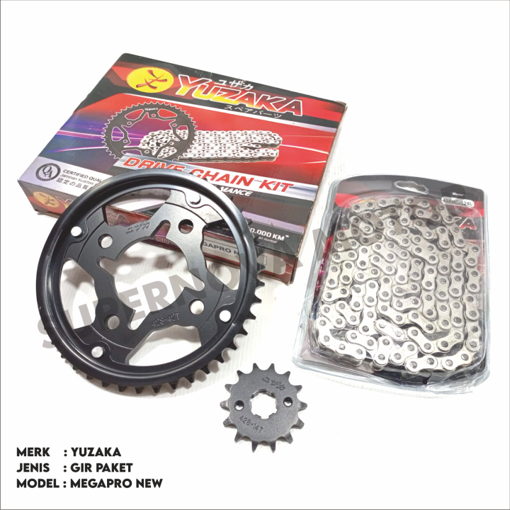 Gir Paket Gear Set Gir Set Honda Megapro New Gl Pro Neotech Supra Fit New Chrome Merk Yuzaka