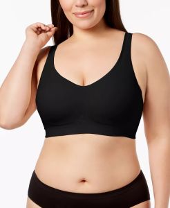 Comfort Revolution ComfortFlex Fit Shaping Wireless Bra BLACK