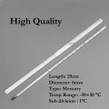 Glass thermometer 0-100 degree Celsius Mercury School Experiment Laboratory / 试验温度计 / Termometer Suhu Lab Experiment. 