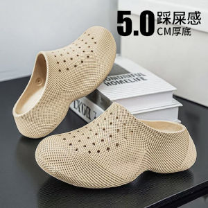 Free Shipping Croc Shoes For Men And Women Summer Thick-Soled 3D Textured Non-Slip And Wear-Resistant Outdoor Casual Beach Sandals