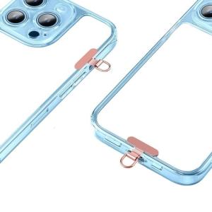 Heavy Duty Metal Phone Tethers Tab Universal Lanyard Pad Metal Phone Strap Replacement Tab Upgrades for Full Phone Cases
