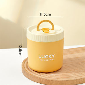 Dejavu Lunch Box Stainless Steel 304 400ml/600ml Kotak Bekal Anti Tumpah Tempat Makan Lucu Simple HMB108