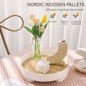 Desktop Storage Tray Nordic Decor Countertop Organizer Trays Vanity Counter Tray Cosmetic Box Key Tray Home Decoration