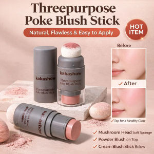 💖3-in-1💖Natural Rosy Multi-Functional Blush Stick / Can Be Used On Cheeks/Lips/Eyes/ Portable Beginner-Friendly Natural Makeup Stick✨自然红润多功能腮红棒✨Waterproof Sweatproof Smudge-proof Cream Blush & Lip Gloss / Natural Blush & 3D Makeup For Easy Application