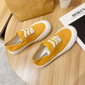 QZshop เเนะนําเลย รองเท้าผ้าใบเเฟชั่น 4เฉดสีให้เลือกสุดปังปุริเย่ ตัดสลับลวดลาย สุดมินิมอลคุมโทน เเมทชได้หลากหลายสไตล์ ไม่มีไม่ได้เเล้ว