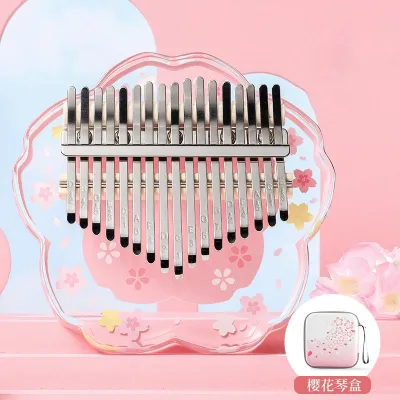 Alat Musik Kalimba Acrylic Bonus Tas / Kalimba17 Key Untuk Pemula Piano Jari Kecapi Jari Kalimba / Instrumen Carimba /Finger Piano Crystal Transparent Kalimba Instrument 17/21 Keys
