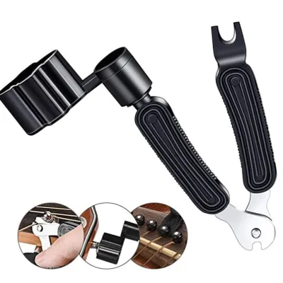 SG Seller Guitar Winder Guitar String Winder & Cutter All-In-1 Restring Tool with Clippers Bridge Pin Puller Peg Winder