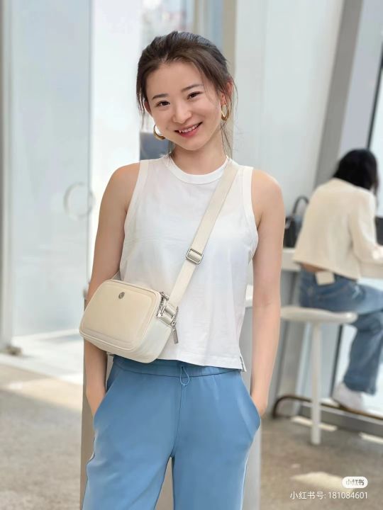 Lululemon purchasing Crossbody Camera Bag 2L camera bag Nylon Fabric Camera  Bag Pastel Blue Camera Bag Waterproof Camera Accessories - Lazada | Lazada  PH