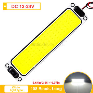 Seemetal 12V/24V Xe Xe tải LED Đèn đọc sách trong xe trắng COB 54/108smd bảng điều chỉnh đèn đọc sách cho xe hơi trần nhà mái nhà đèn có dây