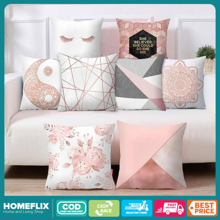 Homeflix 1Pc Peach Skin Cashmere Throw Pillow Cushion Cover