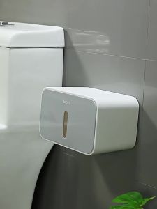 Toilet Paper Holder Wall Mounted Toilet Paper Waterproof Roll paper Storage Rack Tissue Organizer Shelf Bathroom Product