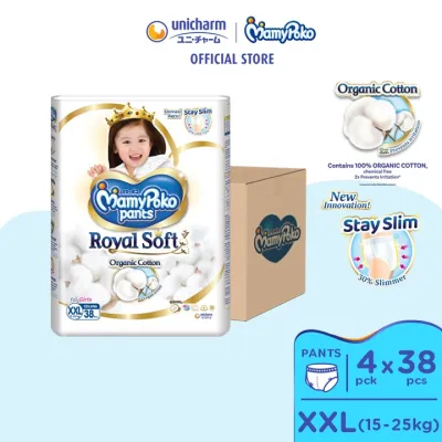 MamyPoko Royal Soft Pants Diapers [GIRL] XXL38 (4 Packs)