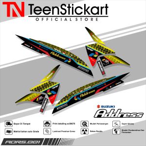 Striping ADDRESS 110 Mandalika- List Motif Rans Racing Keren New