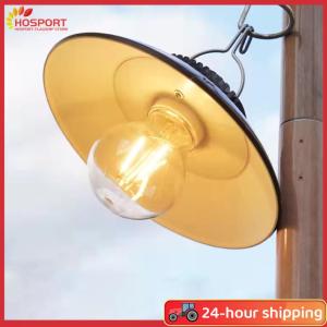【HOSPORT】Retro Decorative Hanging Lights Waterproof with Hook Camping Lighting Type-c Charging Garden Decoration Lamp Dimmable for Outdoor Travel