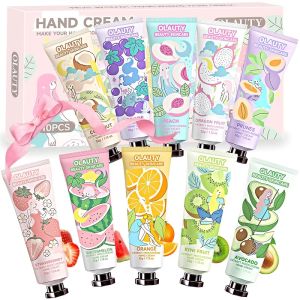 10 Pack Hand Cream Bulk Gifts for Women Bridesmaid GiftsParty Favors Stuff for Teen Girls Natural FragranceLotion Travel Size Moisturizing Nourishes Hand Lotion Cream for Dry Cracked Hands