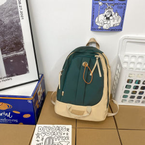 กระเป๋าเป้ ผ้าไนล่อน กระเป๋านักเรียน กันนํ้า กระเป๋าสะพายหลัง ขนาด 43 x 17 x 33 cm ความจุขนาดใหญ่ กระเป๋าลำลอง เหมาะกับดารพกพาเดินทาง ไม่ขาดง่าย