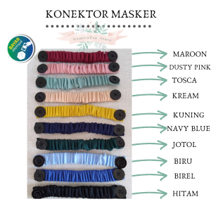 Konektor Masker Hijab dan Non Hijab // Tali Masker