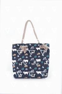 TOTEBAG TALI SUMBU / KEPANG KANVAS MOTIF / TAS TOTEBAG WANITA 05