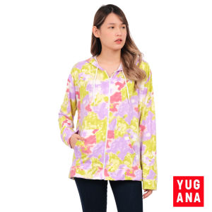 YUGANA - REBANI Jaket Oversize Wanita Hoodie Tie Dye