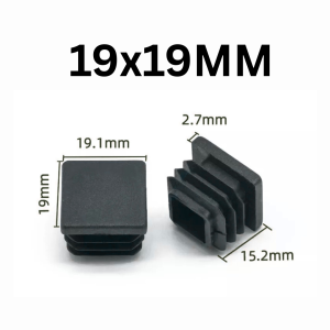 Tubular End Caps Square & Rectangle Plastic Plug for Furnitures Chair Table Steel Pipe Insert Plug