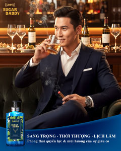 Combo 2 Chai Sữa Tắm Hương Nước Hoa Kháng Khuẩn Cho Nam ADIVA Sugar Daaddy (400ml/Chai)