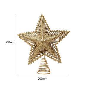 【Free Shipping】Christmas Tree Top Decoration Glittering Star Hanging Pendant Treetop Topper XmasTree Decor Ornament Festival Gift Home Decor