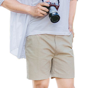 กางเกงขาสั้น สีครีม ผู้ชาย 16 นิ้ว cream ขนาดพอดีหล่อ