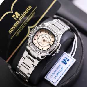✅COD[Promo] PREMIUM Fashion WATCH Terlaris ORIGINAL Jam Tangan Kasual ANALOG Mewah SEVEN MINUTE Series WANITA Terbaru  M775 Strap RANTAI STAINLESS STEEL Diameter : 35 cm TANGGAL AKTIF✅ Free BOX Dan BATERAI Cadangan WATER RESIST 100 M {TAHAN AIR} RENANG✅
