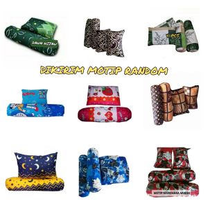 Sarung bantal dan guling resleting size standard