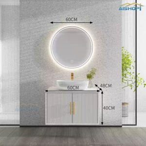 [SG Seller]Bathroom Vanity Cabinet Set  Rock Board Countertop Basin  Bathroom Cabinet Smart mirrors Makeup Cabinet