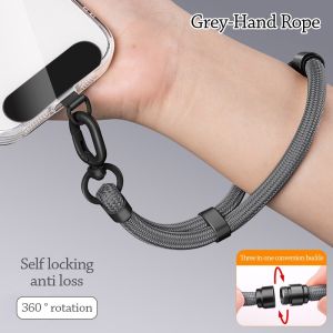 PICKIT ปรับได้ สายคล้อง ป้องกันการสูญหาย ทอ สายแขวน ของใช้โทรศัพท์มือถือ แบบสากล สายรัดข้อมือ ผู้ชาย ผู้หญิง