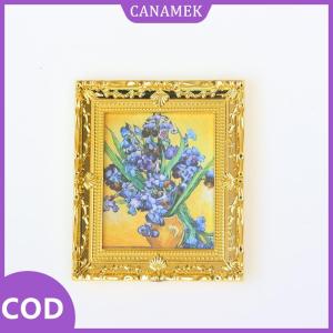 CANAMEK✨ 1 cái Nhà búp bê tường bức tranh tường đồ trang trí nhà búp bê quy mô 1:12 thu nhỏ Tranh sơn dầu nhân vật cổ điển hình ảnh phong cảnh hình ảnh mini khung ảnh