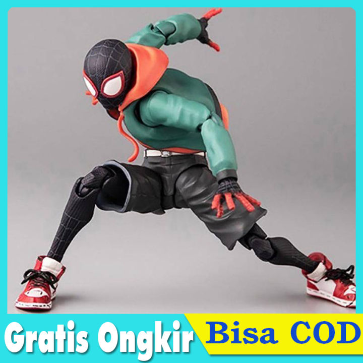 Action Figure Spiderman Miles Morales Best Quality Diy Sendi Fleksibel