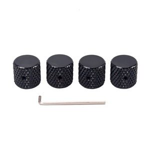Black Plated Guitar Bass Dome Tone Knobs For Electric Guitar/Bass Volume Control Knobs Guitar Parts Accessories