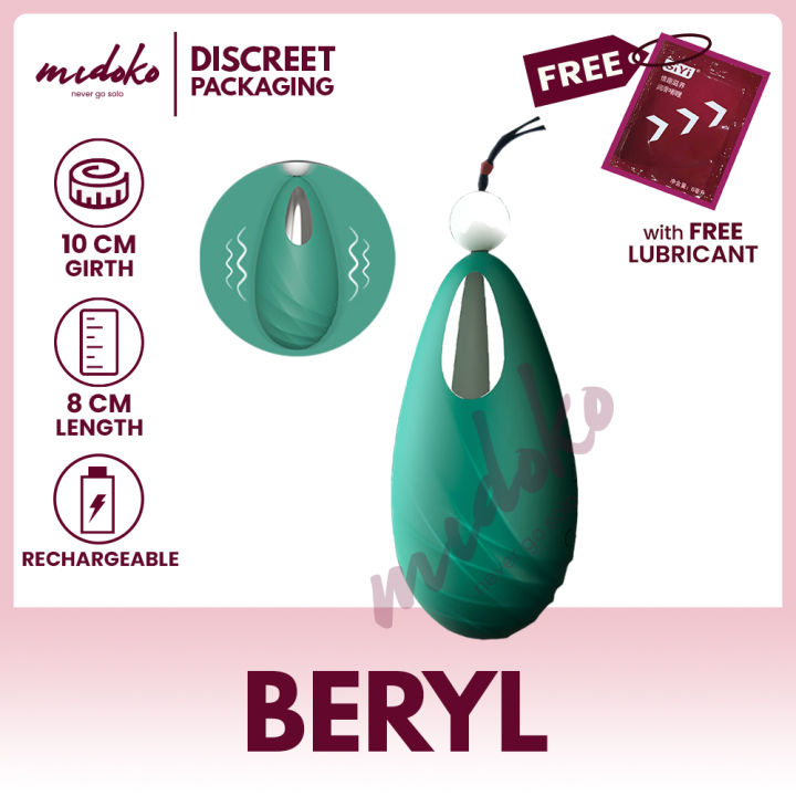 Midoko S-Hande Beryl Necklace Vibrator Pendant Egg Vibrating Bullet Sex Toy  for Women