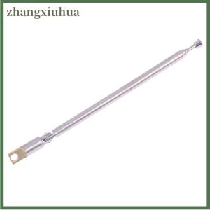 zhangxiuhua 1Pc 4 Section Telescopic Stainless Steel AM FM Radio Antenna Universal Head Speaker Radio Pull Rod