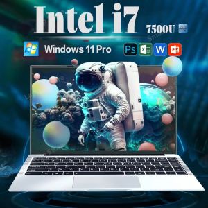 2025 Laptop Computer Windows 11 Notebook 14.1" Intel Core i7 7500U 12GB DDR4 512GB 1TB SSD 1920x1080P Office Ultra thin business laptop