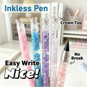 Eternal Pencil Inkless Refillable No Sharpening Smooth Writing Colored Pen Liquid Sand Barrel