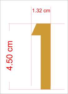 ตัวเลขสีทองกระจกเงา สูง4.5cm หนา2มิล มีกาวในตัว เหมาะสำหรับติดตู้จดหมาย กาวเหนียวและติดแน่นมาก