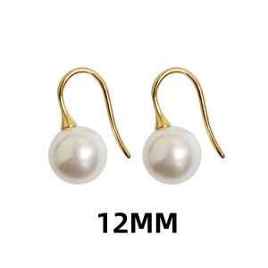 Classic Light Luxury Pearl Earrings for Women Elegant Round Pearl Earhook Earrings Retro Style Girls Wedding Party Daily Jewelry Accessories