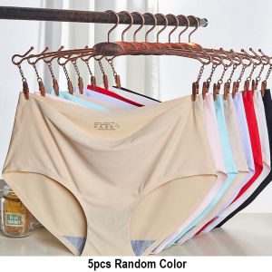 High Premium Quality Women Fashion One Piece Seamless Ice Silk Panties in 8 Colors - Fast Delivery from Malaysia