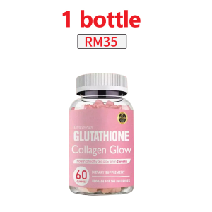 Glutathione Collagen Glow Gummies Anti-Aging Whitening Beauty Skin Dietary Supplement