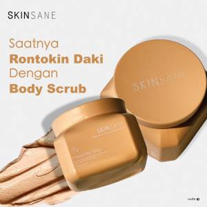 Body Scrub SKINSANE 250gr Brightening & Moisturizing Eksfoliasi Angkat Sel Kulit Mati Sweet Berry Crush I Need Me Time Playing At The Garden
